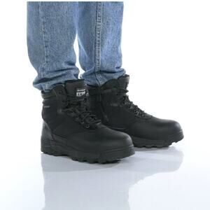 Original S.W.A.T. Mens 4.5 Black Classic 6" Waterproof Safety Work Boots BR13-12